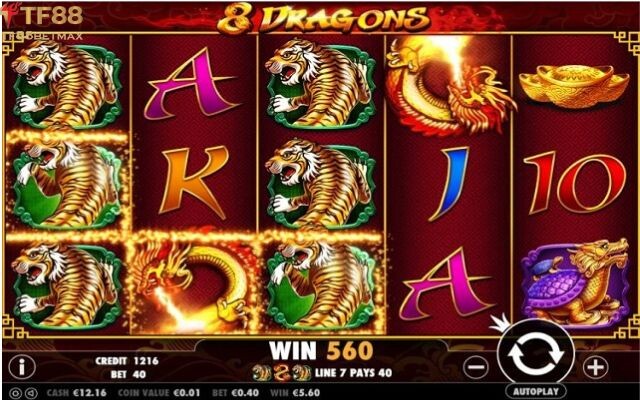PP Slots Dragon TF88 thu hút người chơi bởi đồ họa sắc nét